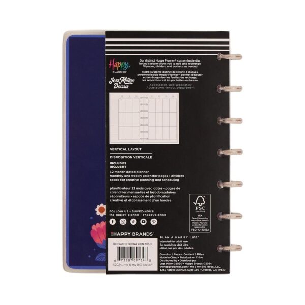 Happy Planner - 12Mth 2025/26 MINI Planner - Mystic Blooms - Image 5