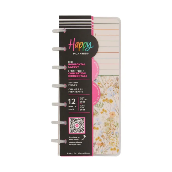 Happy Planner - 12Mth Skinny Mini Planner - Spring Fields