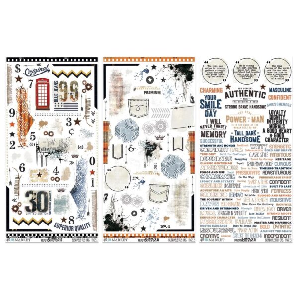 49 & Market - Rust & Revs 2.0 - Rub-On Transfer Set - Image 2