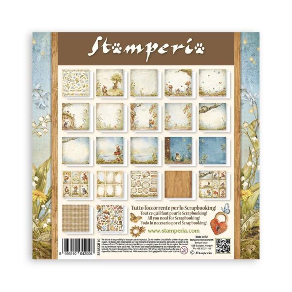 Stamperia - Hidden Grove - 8x8" SINGLE SIDED Paper Pad - Image 2
