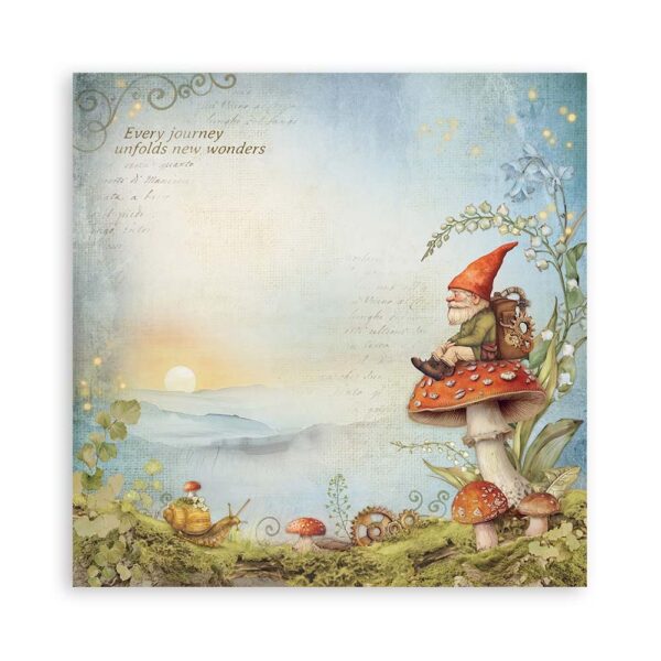 Stamperia - Hidden Grove - 8x8" SINGLE SIDED Paper Pad - Image 5