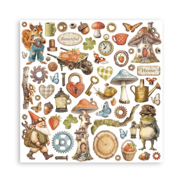 Stamperia - Hidden Grove - 8x8" SINGLE SIDED Paper Pad - Image 7