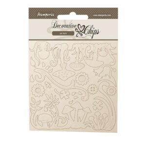 Stamperia - Hidden Grove - Decorative Chips, Mushroom