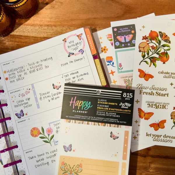 Happy Planner - Sticker Value Pack - Mystic Blooms - Image 2
