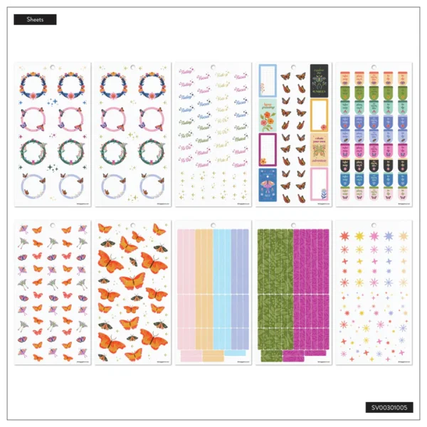 Happy Planner - Sticker Value Pack - Mystic Blooms, MINI - Image 5