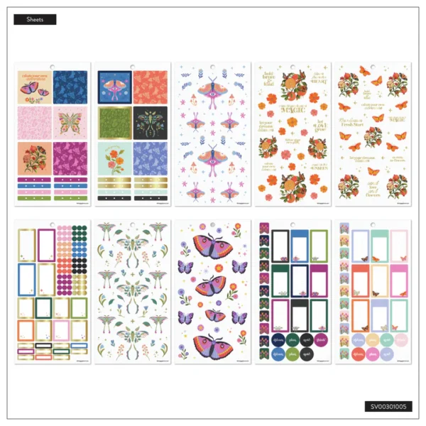 Happy Planner - Sticker Value Pack - Mystic Blooms, MINI - Image 4