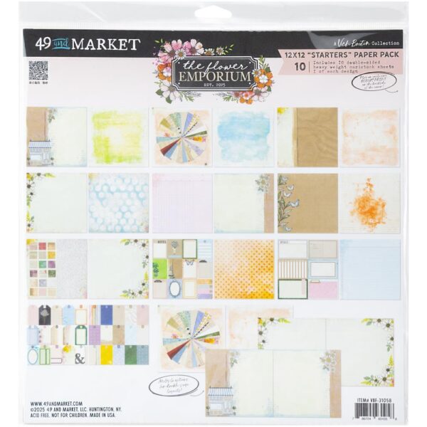 49 & Market - Vicki Boutin Flower Emporium - Collection Pack 12X12"