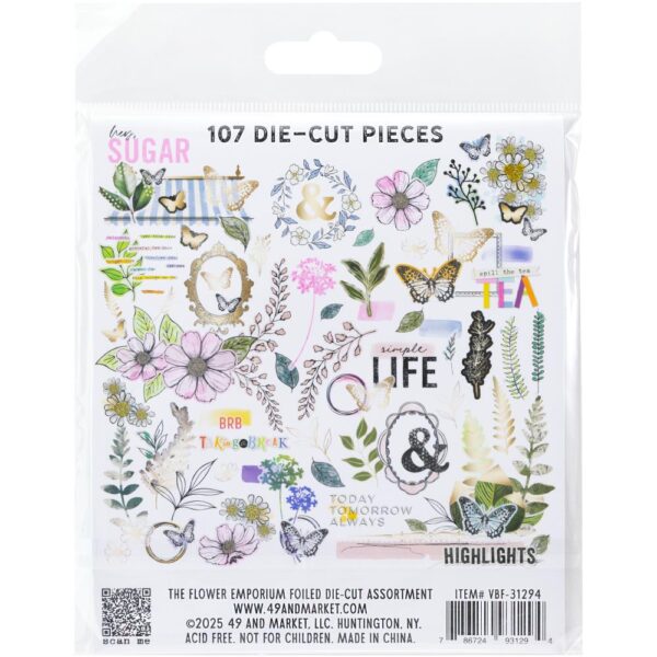 49 & Market - Vicki Boutin Flower Emporium - Foiled Die-Cut Assortment - Image 2