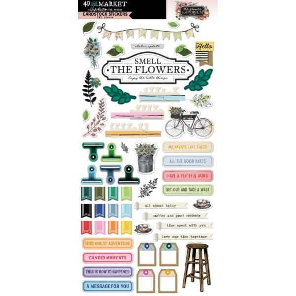 49 & Market - Vicki Boutin Flower Emporium - Cardstock Stickers