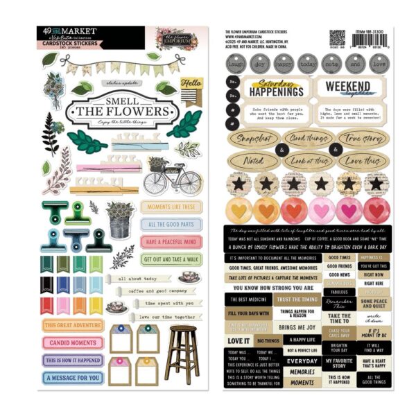 49 & Market - Vicki Boutin Flower Emporium - Cardstock Stickers - Image 2