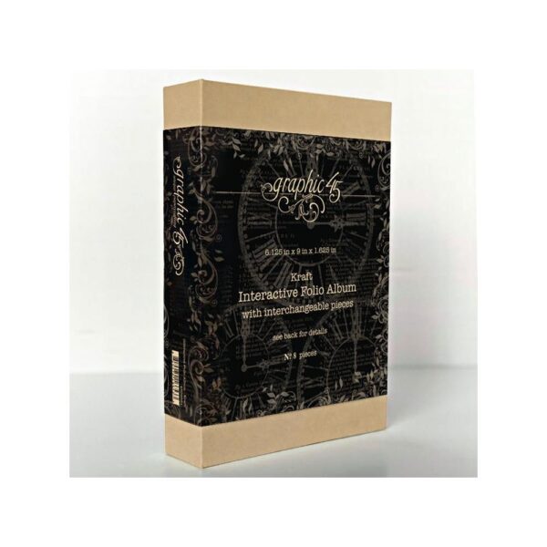 Graphic 45 - Staples Interactive Folio Album, Kraft