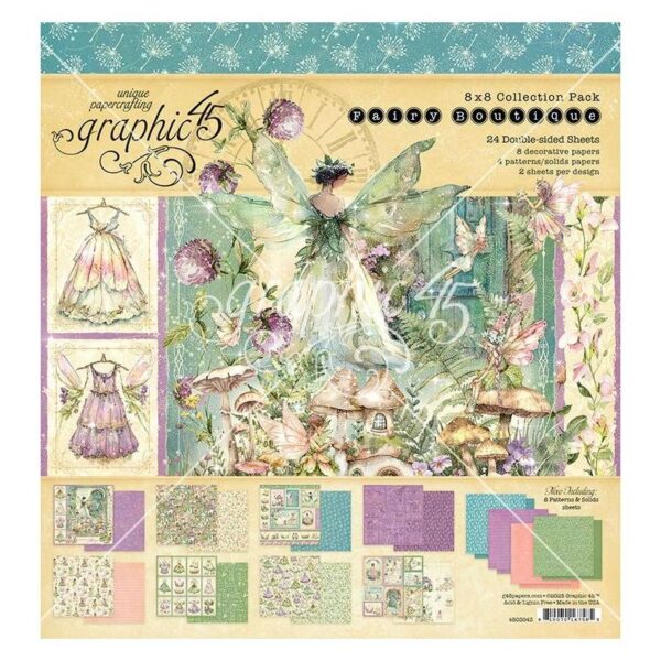 Graphic 45 - Fairy Boutique - Collection Pack 8x8"