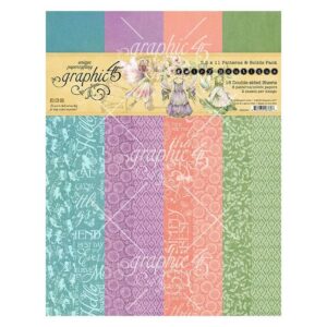 Graphic 45 - Fairy Boutique - Collection Pack 8.5x11", Patterns & Solids