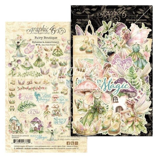Graphic 45 - Fairy Boutique - Ephemera Set