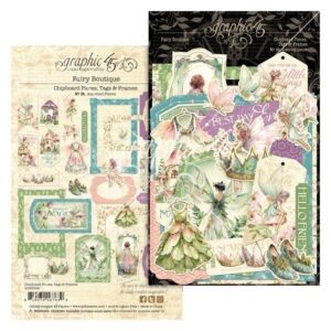 Graphic 45 - Fairy Boutique - Chipboard Tags & Frames