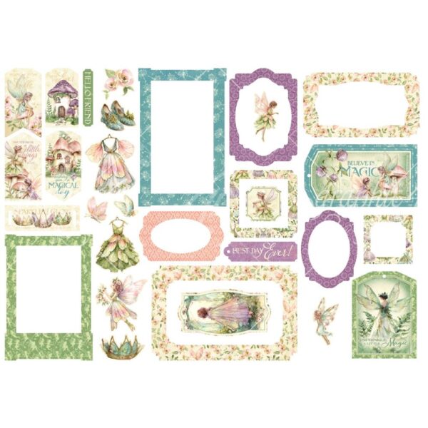 Graphic 45 - Fairy Boutique - Chipboard Tags & Frames - Image 2