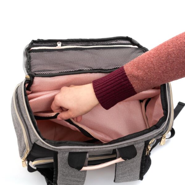 We R Memory Keepers - Crafter's Backpack, Grey/Pink - Image 3
