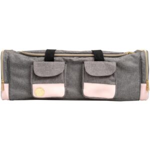 We R Memory Keepers - Crafter's Machine Tote, Grey/Pink