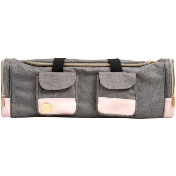 We R Memory Keepers - Crafter's Machine Tote, Grey/Pink