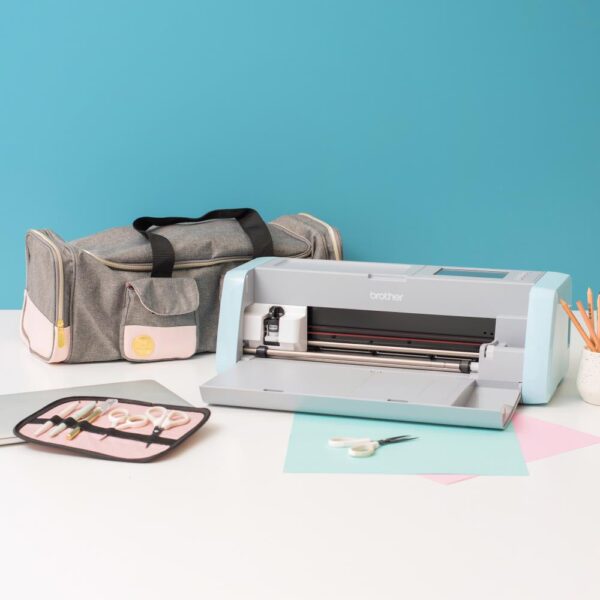 We R Memory Keepers - Crafter's Machine Tote, Grey/Pink - Image 5
