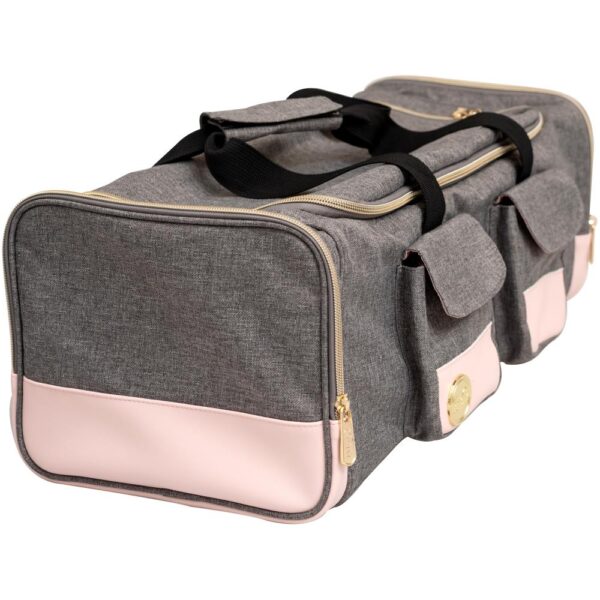 We R Memory Keepers - Crafter's Machine Tote, Grey/Pink - Image 8