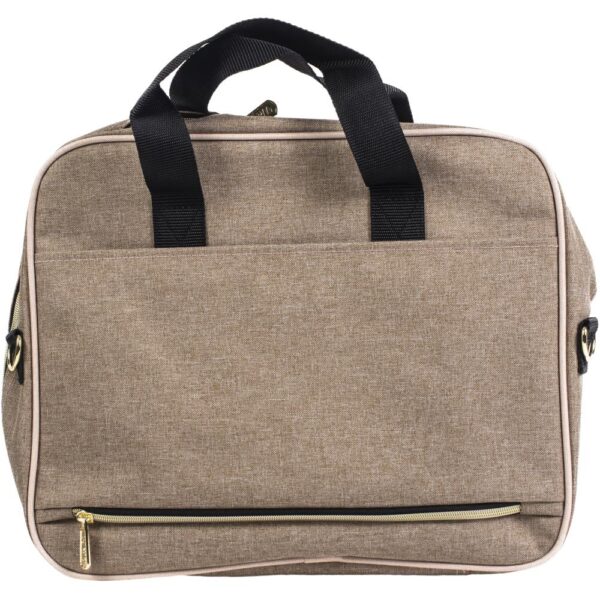 We R Memory Keepers - Crafter's Shoulder Bag, Taupe/Pink - Image 2