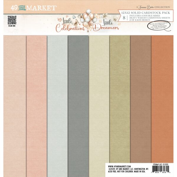 49 & Market - Little Dreamer / Little Celebrations - Solids 12x12 Paper Pack