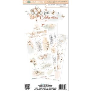 49 & Market - Little Celebrations - 6×12 Rub-on Texture Transfer Set