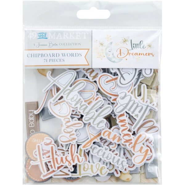 49 & Market - Little Dreamer - Chipboard Words
