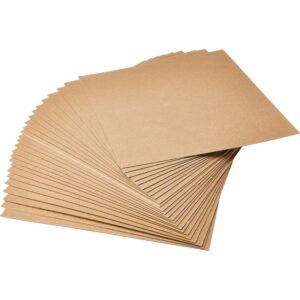 Grafix - Medium Weight Chipboard Sheet - 12x12", Kraft