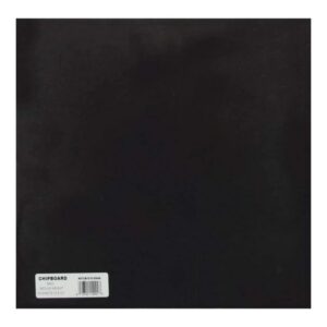 Grafix - Medium Weight Chipboard Sheet - 12x12", Black