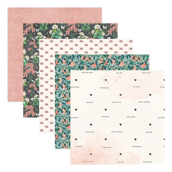 Spellbinders From Rosie's Studio - Hello It's Me - Designer Paper Pack 12"X12" - Image 2