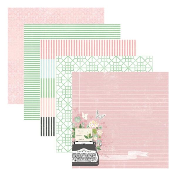 Spellbinders From Rosie's Studio - Hello It's Me - Designer Paper Pack 12"X12" - Image 3