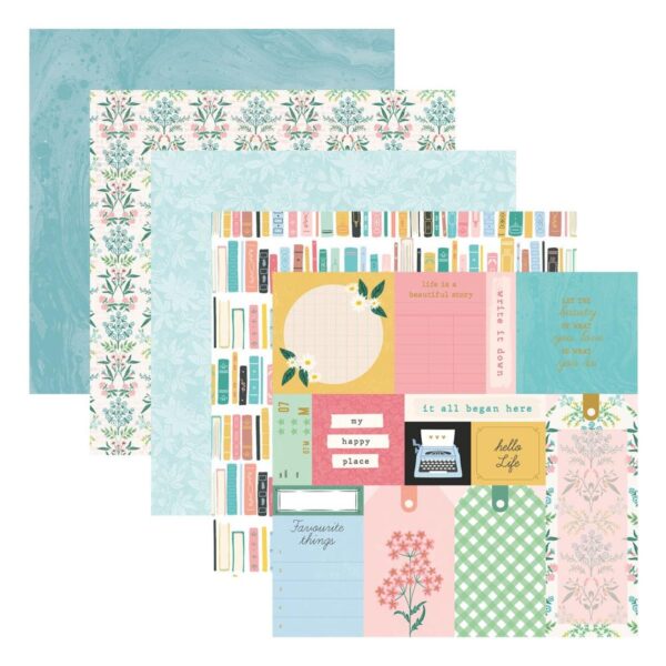 Spellbinders From Rosie's Studio - Hello It's Me - Designer Paper Pack 12"X12"