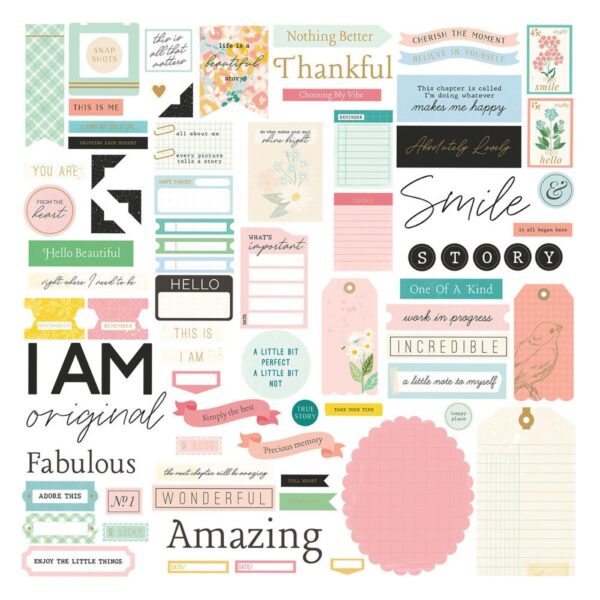 Spellbinders From Rosie's Studio - Hello It's Me - Ephemera, Sentiments