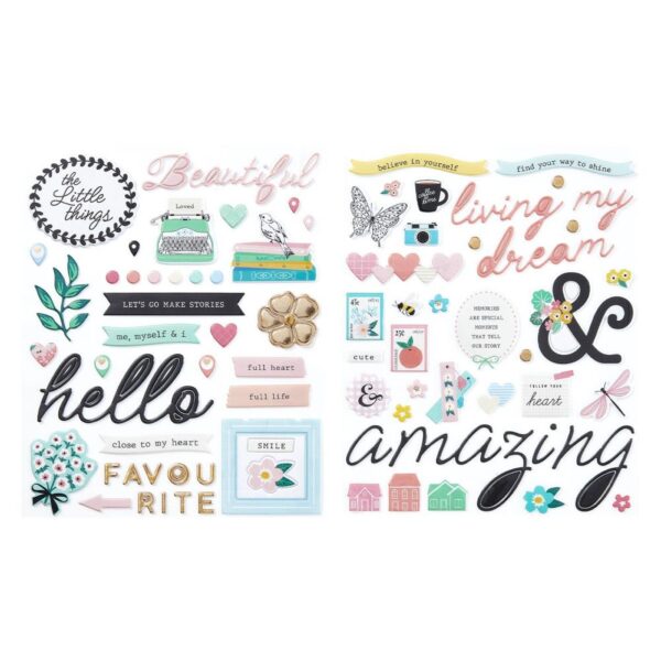 Spellbinders From Rosie's Studio - Hello It's Me - Puffy Stickers