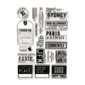 Elizabeth Craft Clear Stamps - Travels From The Past 3