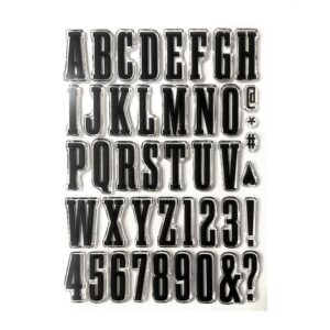 Elizabeth Craft Clear Stamps - Bold Alphabet