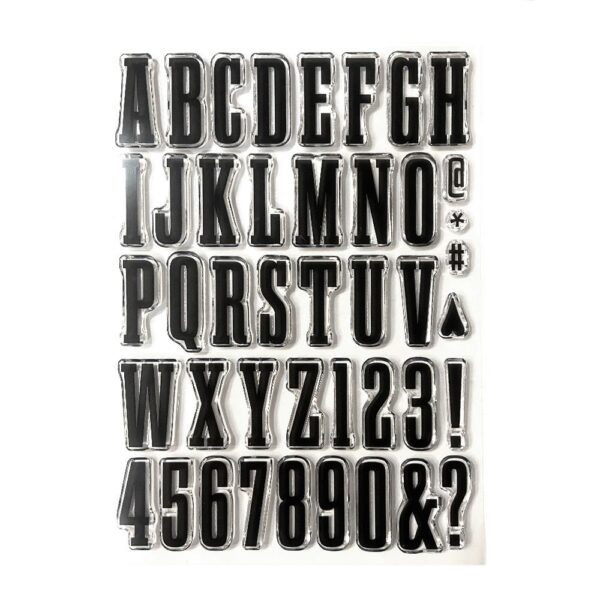 Elizabeth Craft Clear Stamps - Bold Alphabet
