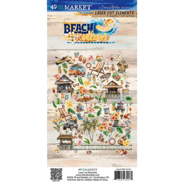 49 & Market - Beach Vibes - Laser Cut Element Set