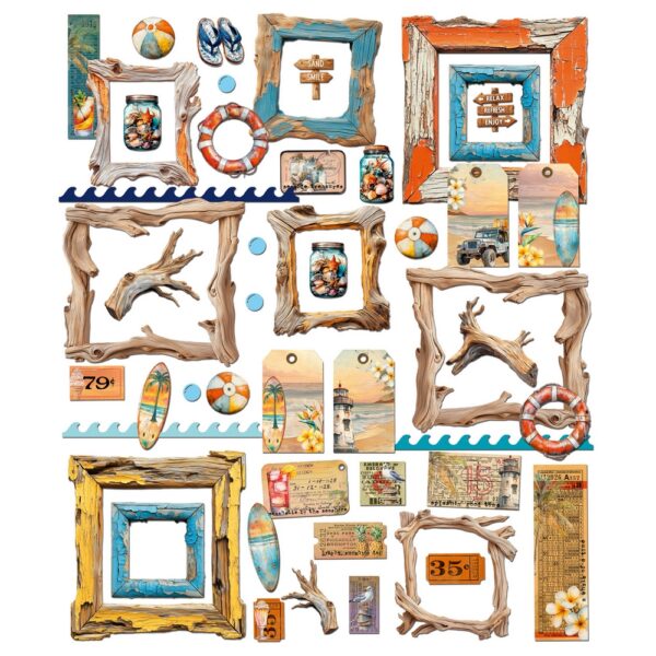 49 & Market - Beach Vibes - Die-cut Elements - Image 2