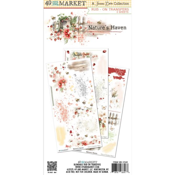 49 & Market - Nature's Haven - Rub-on Transfer Set