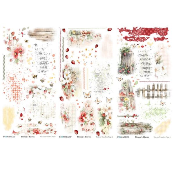 49 & Market - Nature's Haven - Rub-on Transfer Set - Image 2