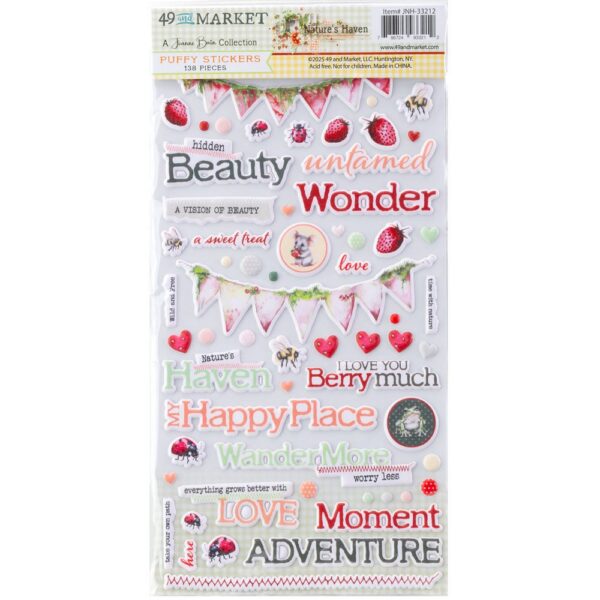 49 & Market - Nature's Haven - Puffy Stickers - Image 2
