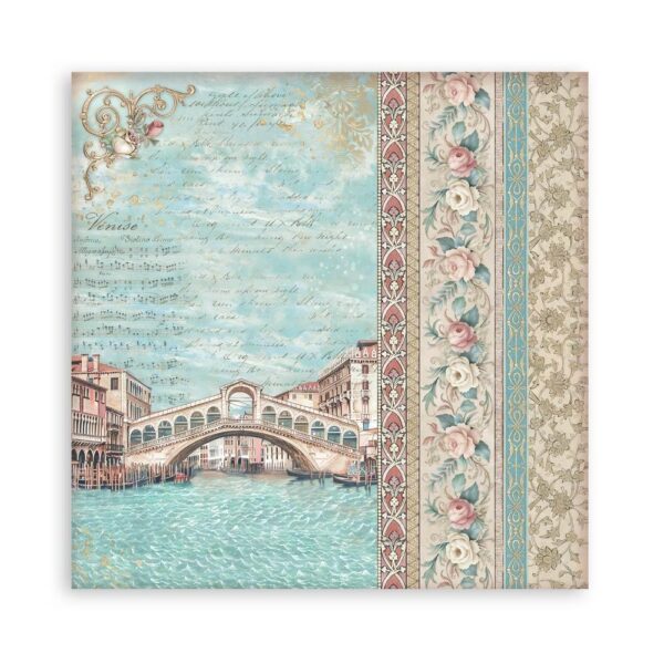 Stamperia - Venice City Of Art - Single-Sided Paper Pad 8"X8" - Image 11