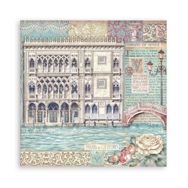 Stamperia - Venice City Of Art - Single-Sided Paper Pad 8"X8" - Image 3
