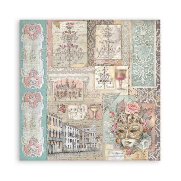 Stamperia - Venice City Of Art - Single-Sided Paper Pad 8"X8" - Image 5