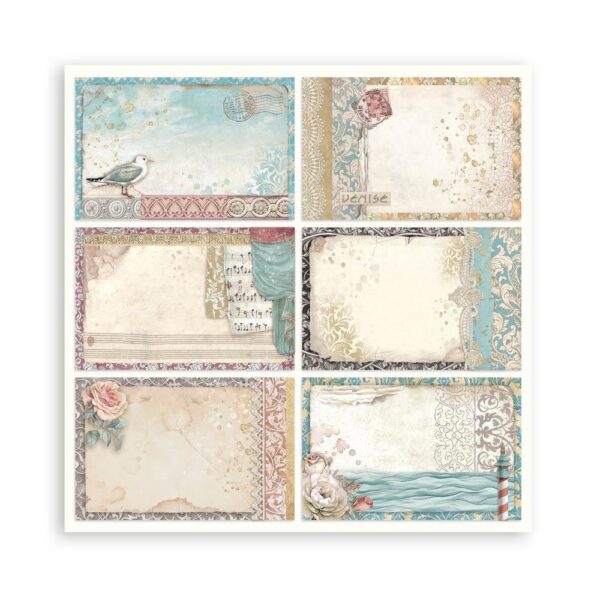 Stamperia - Venice City Of Art - Single-Sided Paper Pad 8"X8" - Image 9