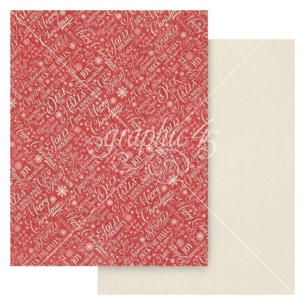 Graphic 45 - Deck The Halls - Solids Collection Pack 8.5"X11" - Image 2