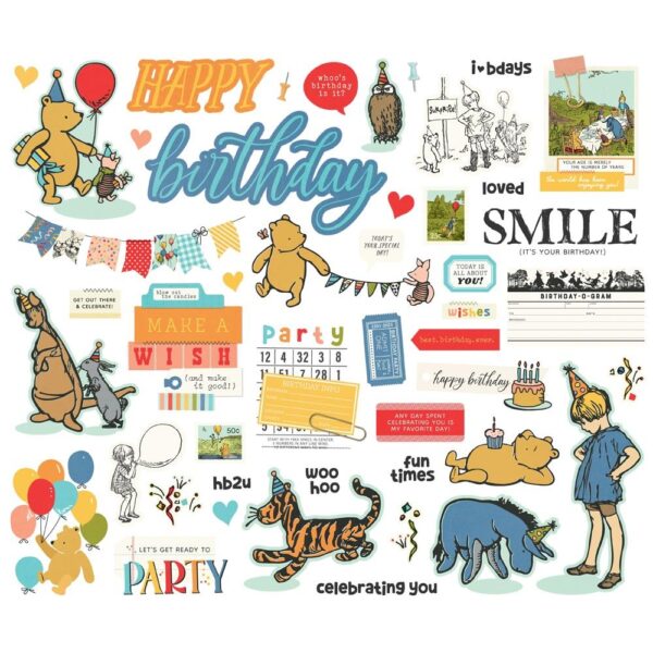 Simple Stories - Classic Pooh Birthday - Bits & Pieces - Image 2